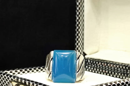 Capri Blue🌀 - Turkish Silver Ring