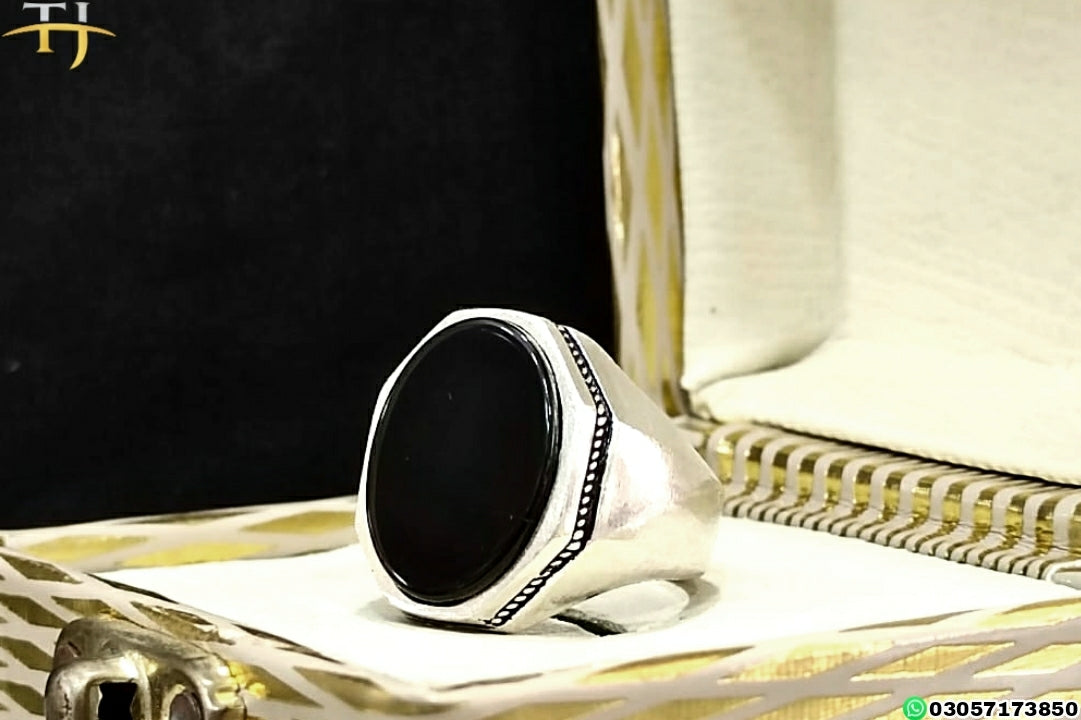 Octagon♦♦ - Italian Silver Ring