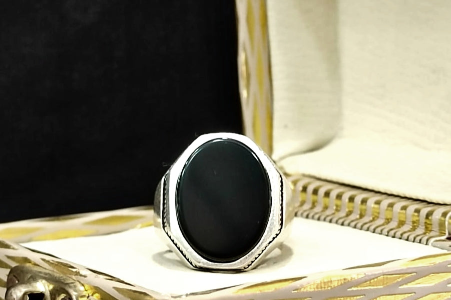 Octagon♦♦ - Italian Silver Ring