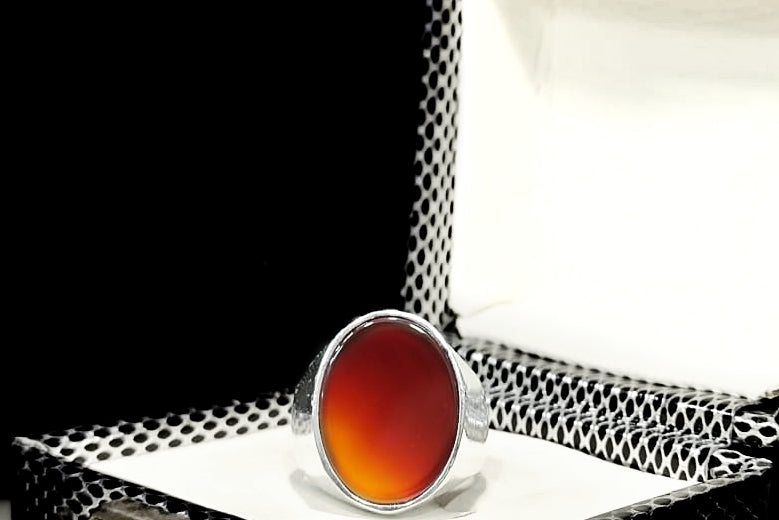 Nut Brown - Handmade Silver Ring