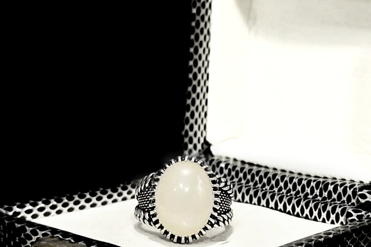 Moonstone - Turkish Silver Ring