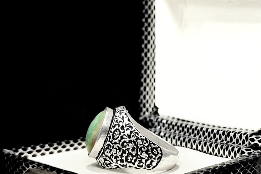 Hussaini Feroza - Handmade Silver Ring