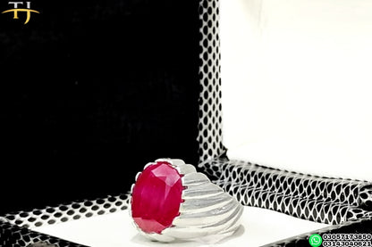 Ruby  - Handmade Silver Ring