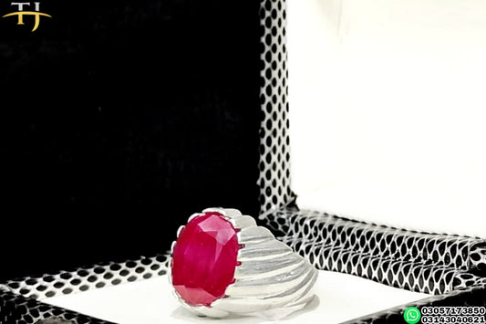 Ruby  - Handmade Silver Ring