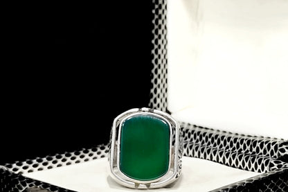 Jade 🟩 - Turkish Silver Ring