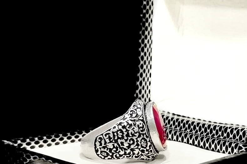 Ruby - Handmade Silver Ring