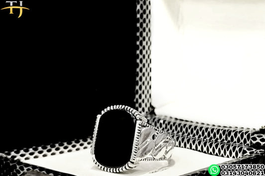 Obsidian😎 - Turkish Silver Ring